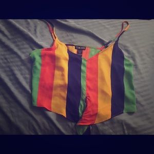 Striped crop top